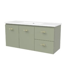 Florida Ensuite 1000mm Wall Hung Vanity with Ceramic Countertop